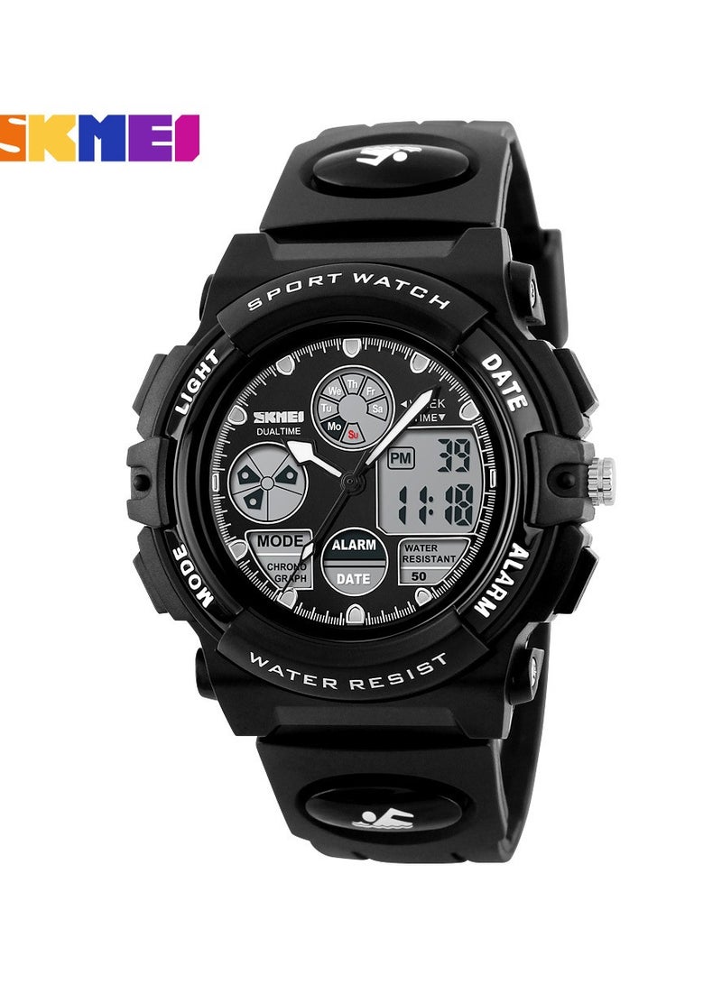 Moment beauty luminous multifunctional student sports waterproof children's electronic sports watch skmei1163
